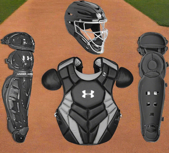 Under Armour Pro 6 Series Adult Baseball Catchers Kit - Black