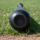 Close-up of the end of the Victus Pro V Cut Flat Maple Wood Baseball Bat - Charcoal