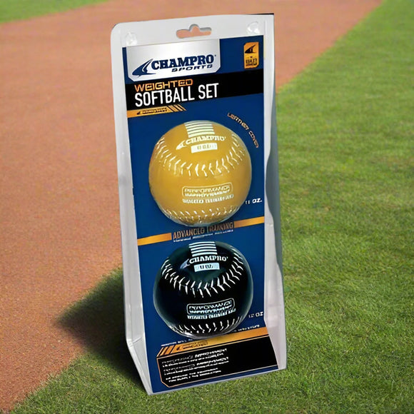 Champro Weighted Training Softballs Set - 11 oz. and 12 oz.