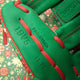 Close-up of the inside of the Wilson A2000 1975 Christmas Sweater 11.75" Baseball Glove - GOTM December 2025