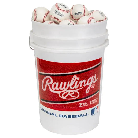 Rawlings Bucket of Baseballs - 2 Dozen