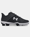 Under Armour Leadoff Low RM Jr. Youth Molded Cleat - Black/White