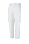 Mizuno Women's Adult Select Belted Low Rise Softball Pant #350150 - White