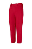 Mizuno Women's Adult Select Belted Low Rise Softball Pant #350150 - Red