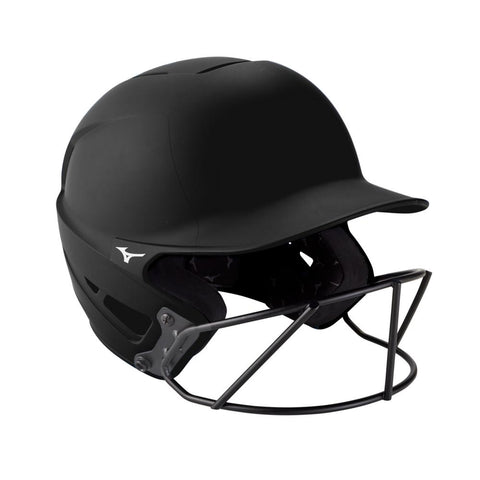 Mizuno F6 Matte Fastpitch Batting Helmet - Black
