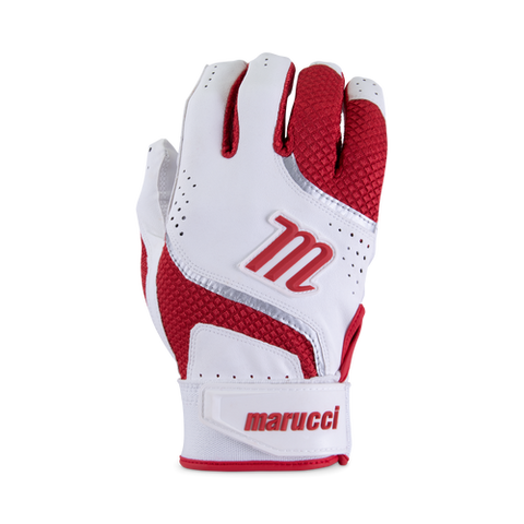 Marucci Code Youth Batting Glove - White/Red