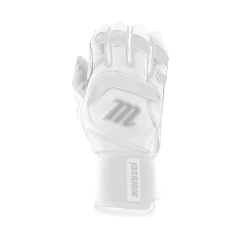 Marucci Signature Full Wrap Adult Batting Glove - White