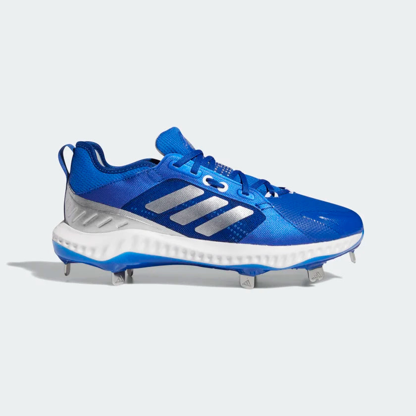 Adidas Pure Hustle Womens Metal Softball Cleat Royal Silver