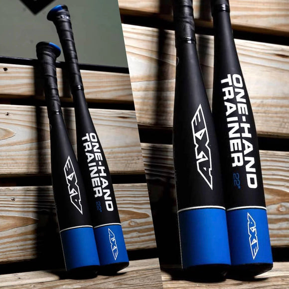 Two views of the Axe™ One-Hand Training Bat 