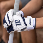 Marucci Code Youth Batting Glove - White/Royal