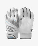 Louisville Slugger Genuine V2 Adult Batting Glove - White/Grey