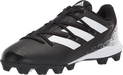 Adidas Afterburner 8MD K Youth Molded Cleat - Black/White