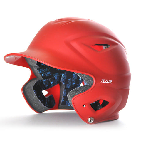 All Star S7™ Solid Matte Adult Batting Helmet - Red