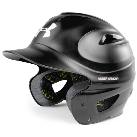Under Armour Converge Solid Gloss Batting Helmet - Black