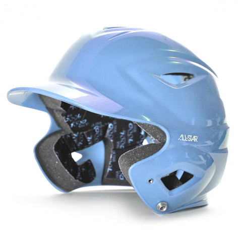 All Star S7™ Solid Gloss Youth Batting Helmet - Columbia
