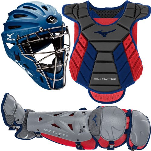 Mizuno Exclusive Adult Samurai Patriot Catcher's Set Red/White/Blue