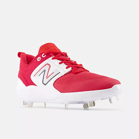 New Balance Fresh Foam X 3000 v6 Metal Cleat Red White