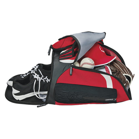 Louisville Slugger Backpack/Stick Bag Black Gray Fits Bats Helmet