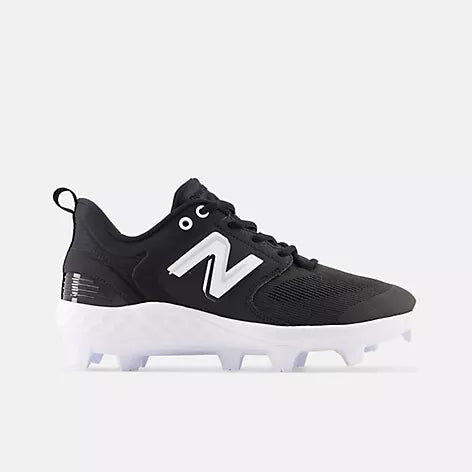 New Balance Men's Fresh Foam 3000 V5 Metal Baseball Shoe, Black/Yellow, 12