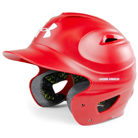 Under Armour Converge Solid Gloss Batting Helmet - Red