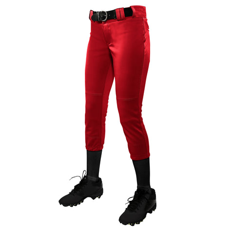 Champro BP11 Tournament Women's Adult Softball Pants - Red