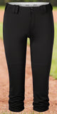 Intensity Women's Low Rise Belted Softball Pant - Black