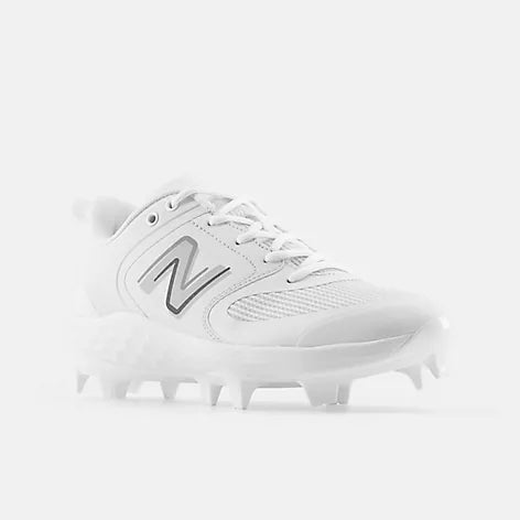 All white new 2024 balance softball cleats