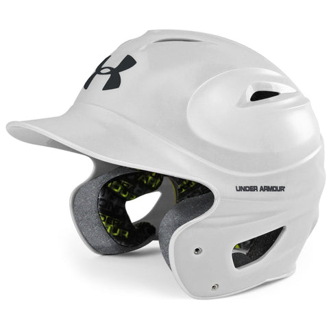 Under Armour Converge Solid Gloss Batting Helmet - White